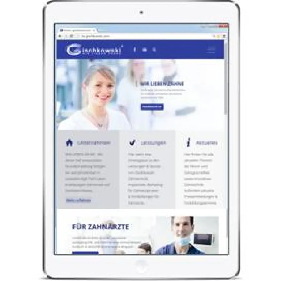 Neuer an das mobile Surfen angepasster Internetauftritt