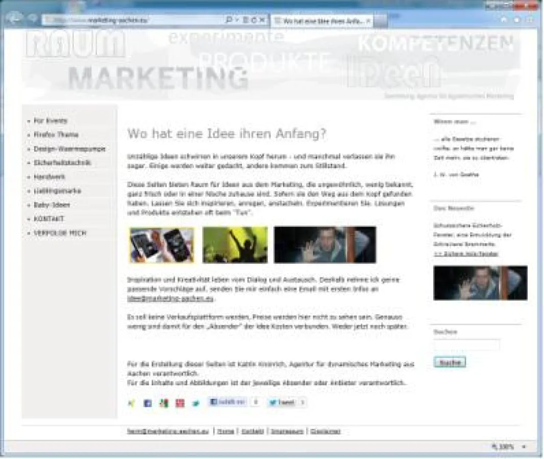 Forum für Entwickler und Unternehmer mit guten Marketing-Ideen, nicht nur aus Aachen