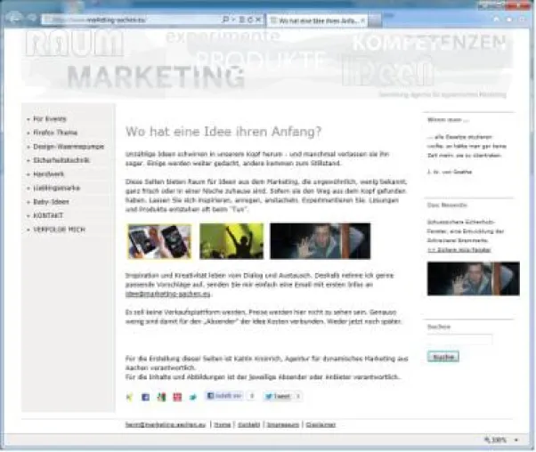 Bild: Raum für Innovationen und Ideen im Web