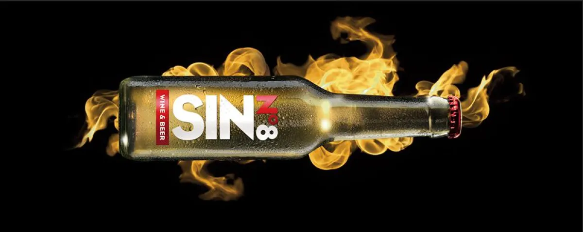 „SIN No. 8“ – Wein-Bier-Mischgetränk. undenkbar. verboten anders. sündhaft gut. (Bild: ZGM)