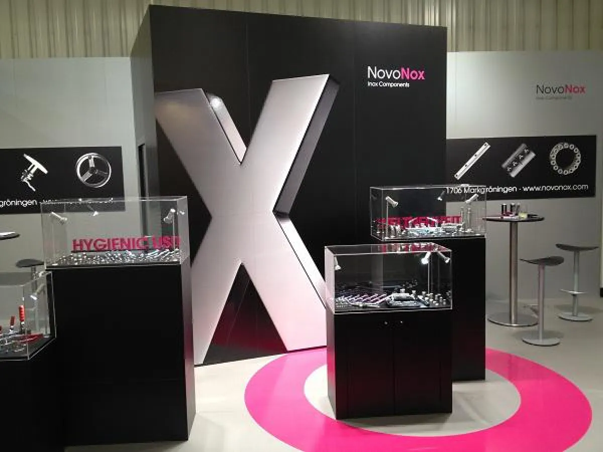 Messestand der NovoNox KG mit Sitz in Markgröningen nahe Stuttgart