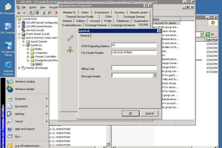 serVonic IXI-UMS Release 5.75 - IXI-UMS ready for MS Windows Server 2003 64-Bit / internationale Zeichensätze Bild: serVonic IXI-UMS Release 5.75 - IXI-UMS ready for MS Windows Server 2003 64-Bit / internationale Zeichensätze