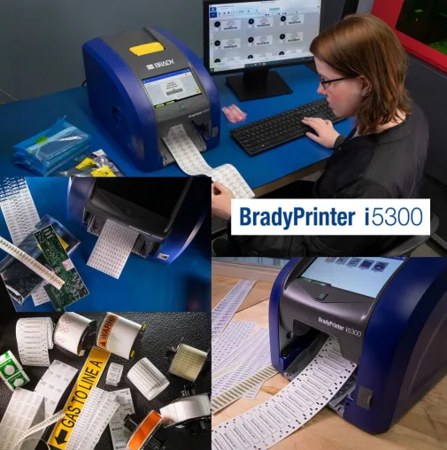 Bild: Brady i5300 Etikettendrucker mit automatischer Materialerkennung
