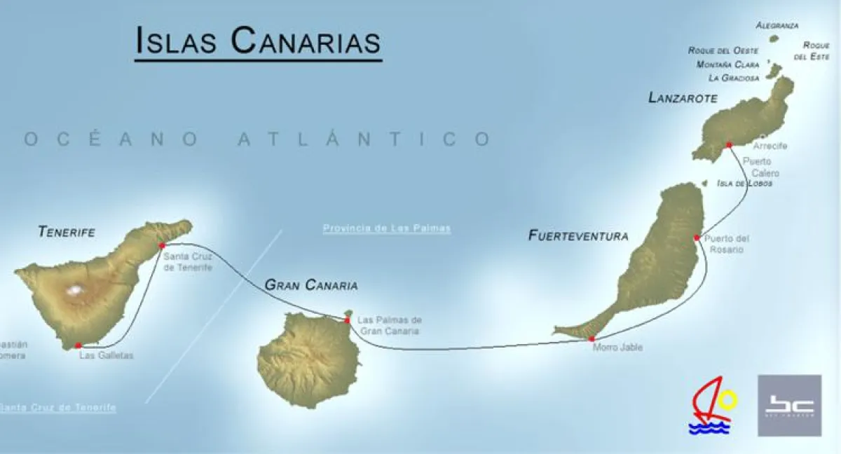 Die Route der Charterweek Canary Islands 2017