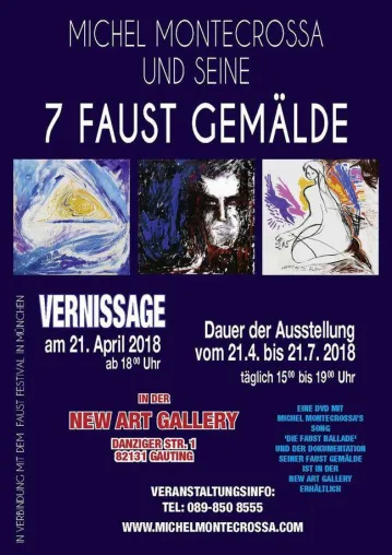 Vernissage & Ausstellung von Michel Montecrossa‘s ‘7 Faust Gemälden’ als Teil des Münchner Faust Festivals Bild: Vernissage & Ausstellung von Michel Montecrossa‘s ‘7 Faust Gemälden’ als Teil des Münchner Faust Festivals