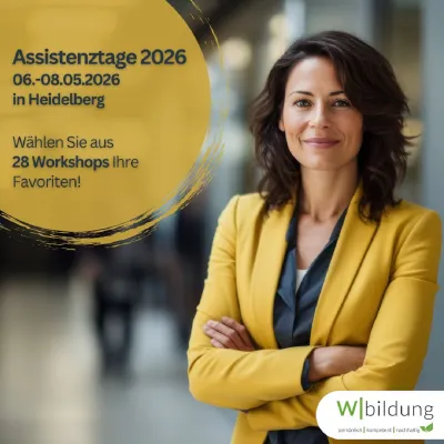 Bild: Assistenztage 2026 in Heidelberg - Das Branchenevent für Assistenz und Office Management