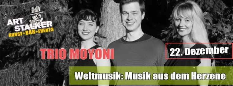 Bild: Trio Moyoni live in Berlin Charlottenburg - Weltmusik / Musik aus dem Herzen