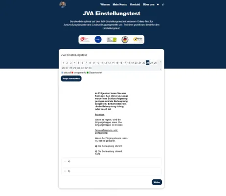 Bild: Aufsehertest.de revolutioniert JVA Einstellungstest-Vorbereitung