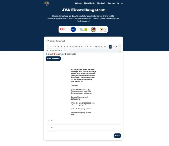 Bild: Aufsehertest.de revolutioniert JVA Einstellungstest-Vorbereitung