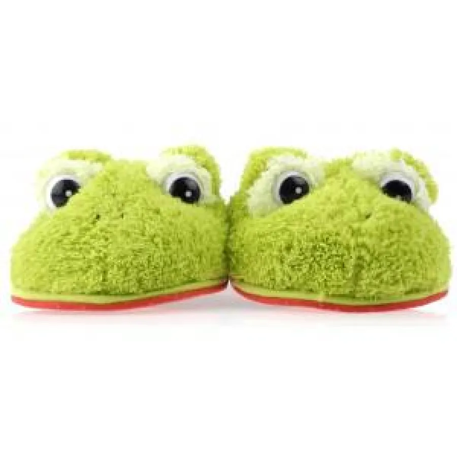 Kuschlige Hausschuhe im trendigen Frosch-Design