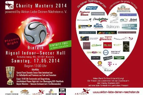 Charity Masters 2014 in Rinteln – Benefizfußballturnier für Brasilien Bild: Charity Masters 2014 in Rinteln – Benefizfußballturnier für Brasilien