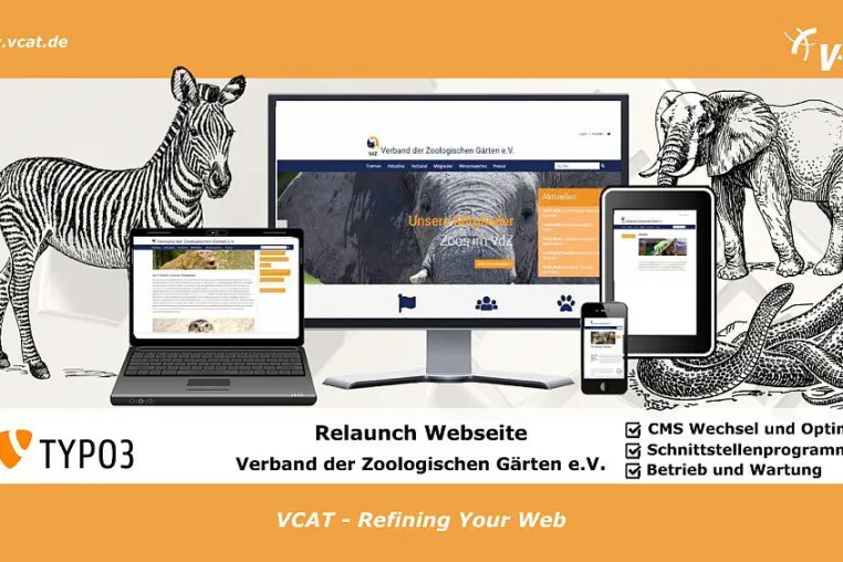Bild: Tierisch gute TYPO3-Webseite erneuert
