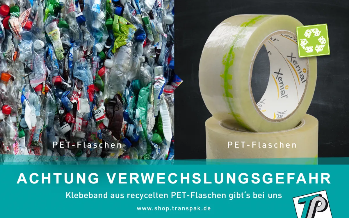 Achtung Verwechslungsgefahr - von PET-Flaschen zum PET-Klebeband