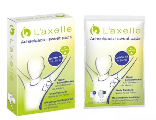 Bild: Produktneuheit bei dm: L’axelle Achselpads mit Aloe Vera und im neuen Packungsdesign