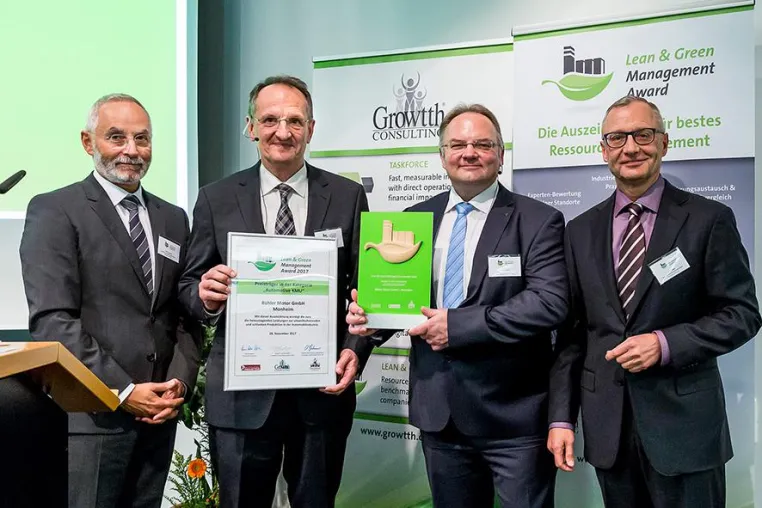 Bühler Motor – Sieger beim Lean & Green Management Award Bild: Bühler Motor – Sieger beim Lean & Green Management Award