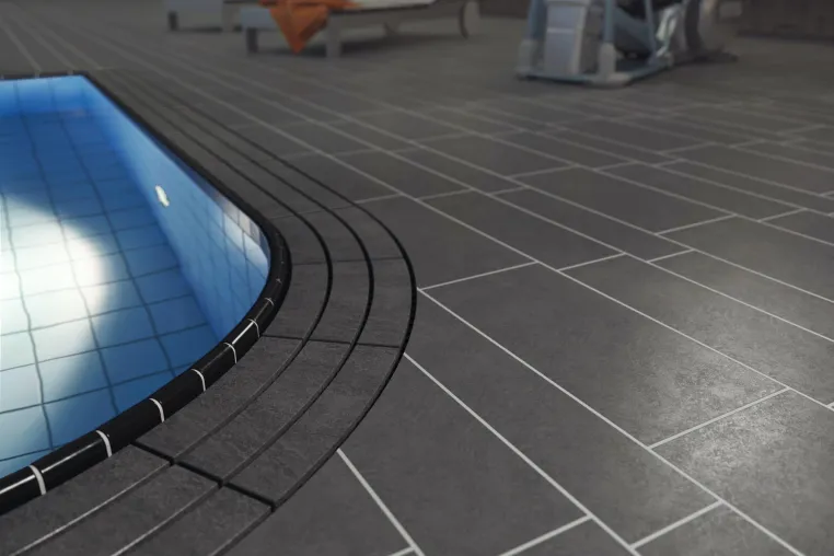 Bild: Emco Schwimmbadrost 723 DESIGN: Das Runde kommt ans Eckige