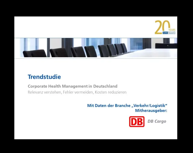 Bild: DB Cargo und EUPD Research veröffentlichen Branchen-Studie „Corporate Health Management in Deutschland“