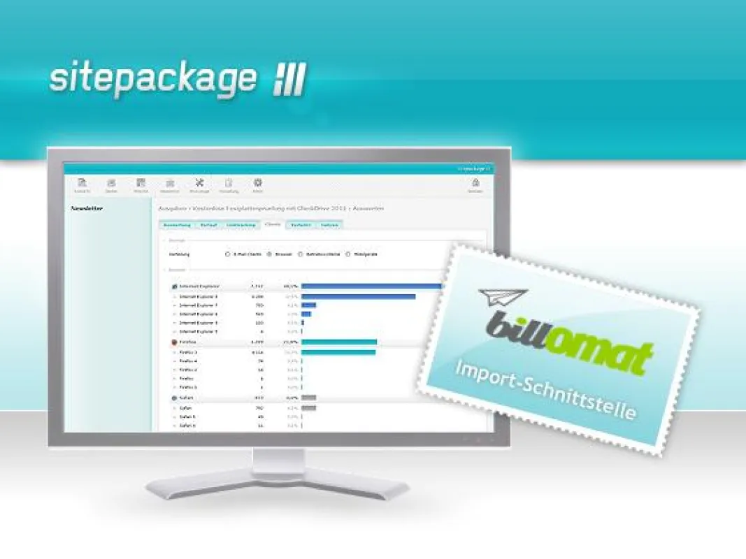 sitepackage:// Newsletter-System mit Billomat-Schnittstelle