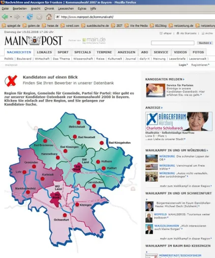 Bild: Kommunalwahl in Bayern auf mainpost.de - Alle mainfränkischen Kandidaten, alle Berichte, alle Ergebnisse