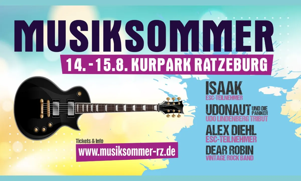 Musiksommer Ratzeburg, u.a. mit Alex Diehl und ISAAK (© Jens Butz)