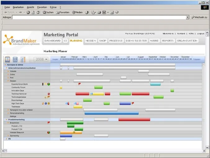 Bild: BrandMaker Marketing Planer ist erste komplett webbasierte Marketing-Planungs-Software