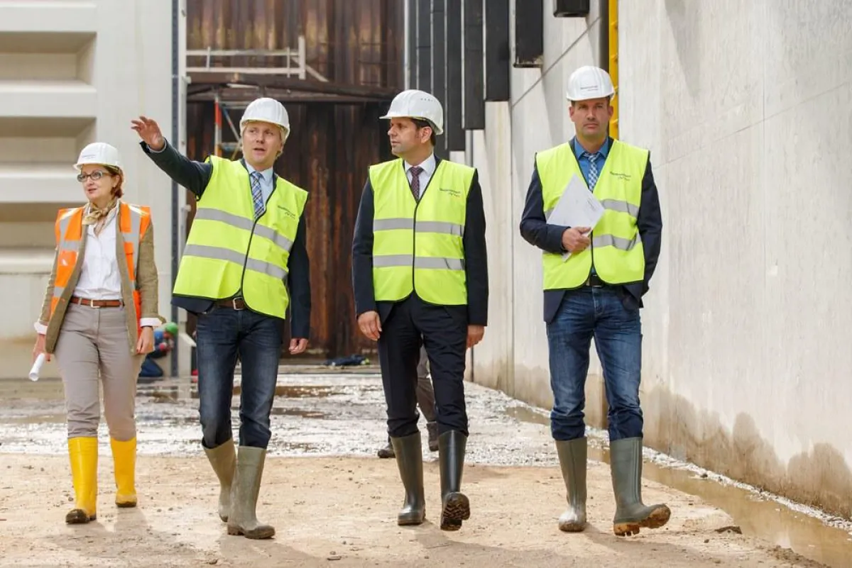 Ingelore Hering, Aiko Hollander (NPorts), Olaf Lies, Volker Weiß (NPorts)