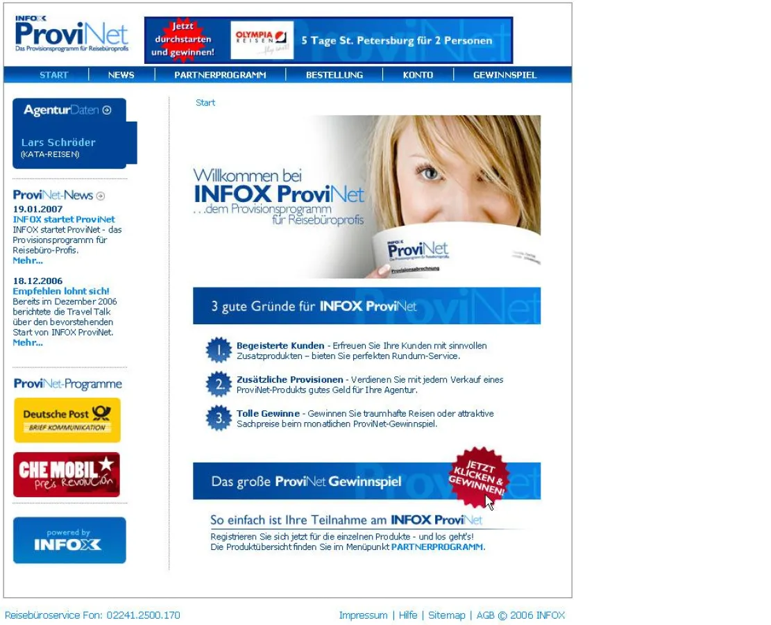 Die neue Plattform ProviNet unter www.infox.de