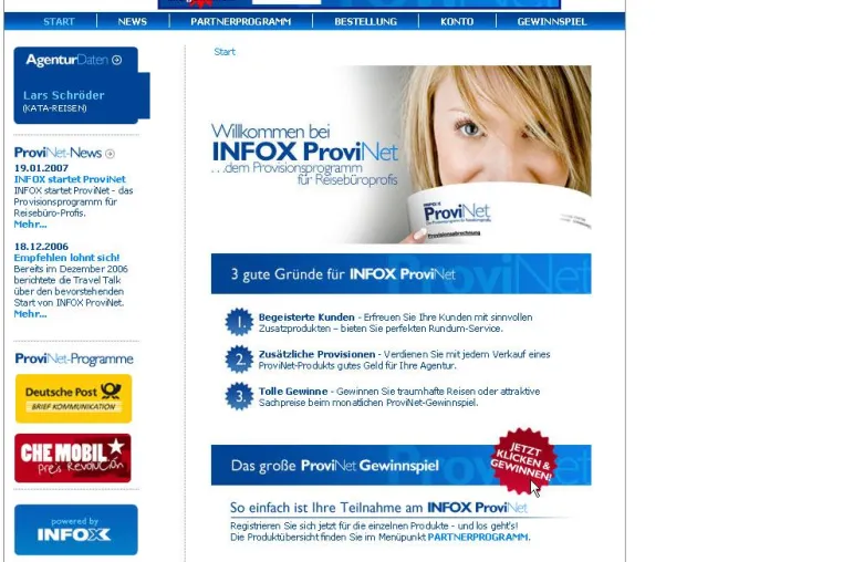 Infox startet ProviNet: Die ersten 1.000 sind schon dabei Bild: Infox startet ProviNet: Die ersten 1.000 sind schon dabei