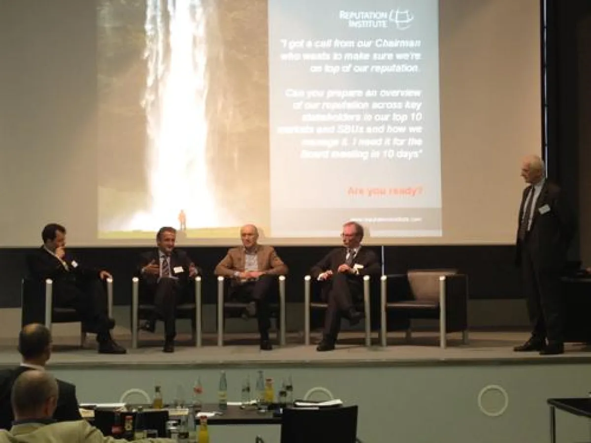 Podiumsdiskussion unter Moderation von Prof. Klaus-Peter Wiedmann, Reputation Institute