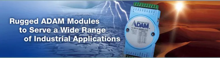 Bild: ADAM-4100 DAQ- & Digital-Module per Modbus/RTU zur einfachen Steuerungsanbindung