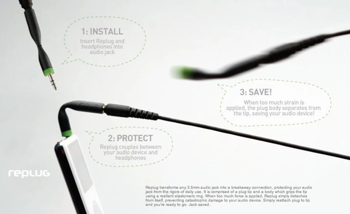 Replug schützt den Kopfhöhrerausgang