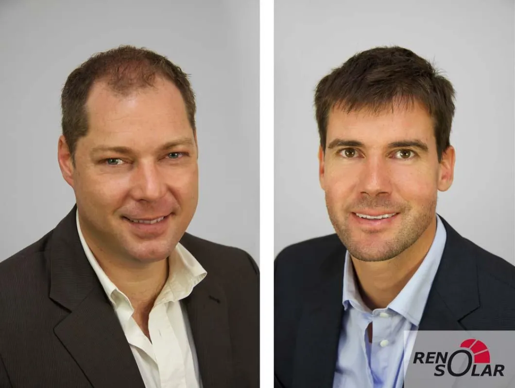 Christoph Lierheimer und Reno Deitermann, Geschäftsführer der RenoSolar GmbH