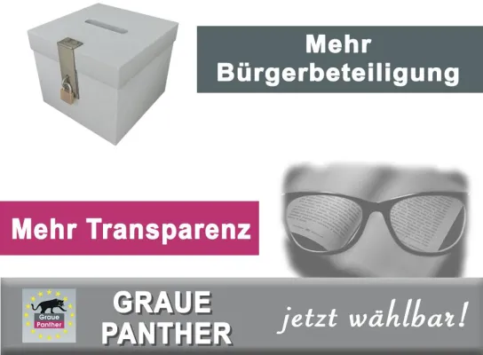 Die Grauen Panther - Mehr Bürgerbeteiligung und Transparenz Bild: Die Grauen Panther - Mehr Bürgerbeteiligung und Transparenz