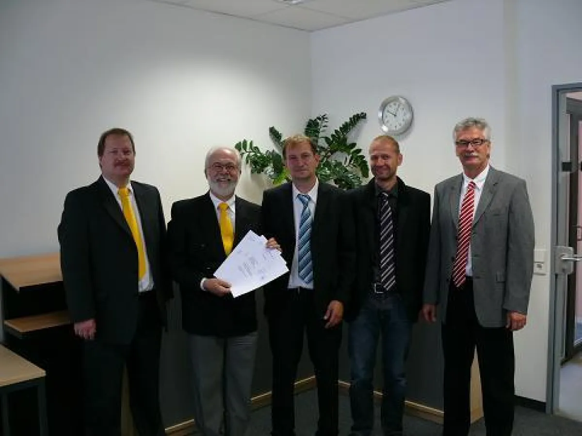 Offizielle Zertifikatsübergabe am 01. Oktober 2009 durch das Hauptzollamt Ulm