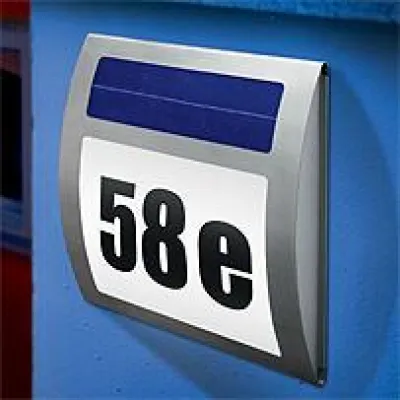 Bild: Solar-Hausnummernbeleuchtung Wave