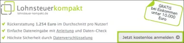 Bild: Lohnsteuer kompakt: Die günstige Steuererklärungssoftware für MAC-User