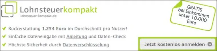 Bild: Lohnsteuer kompakt: Die günstige Steuererklärungssoftware für MAC-User