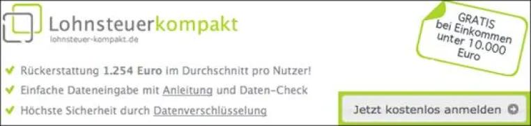 Lohnsteuer kompakt: Die günstige Steuererklärungssoftware für MAC-User Bild: Lohnsteuer kompakt: Die günstige Steuererklärungssoftware für MAC-User