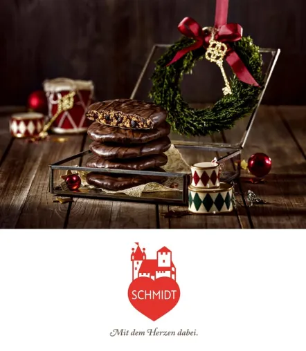Bild: Traditionshaus Schmidt startet in die Lebkuchensaison: "Lebkuchen des Jahres" mit Rum-Rosine-Haselnuss