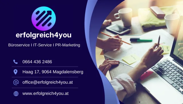Büroservice Klagenfurt: Erfolgreich4you schafft Organisation im Büro Bild: Büroservice Klagenfurt: Erfolgreich4you schafft Organisation im Büro