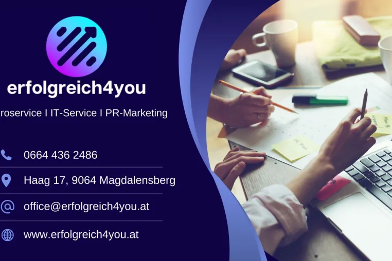 Bild: Büroservice Klagenfurt: Erfolgreich4you schafft Organisation im Büro