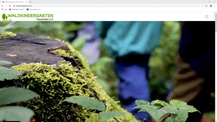 Bild: Neue Website für den Waldkindergarten Traunstein e. V.