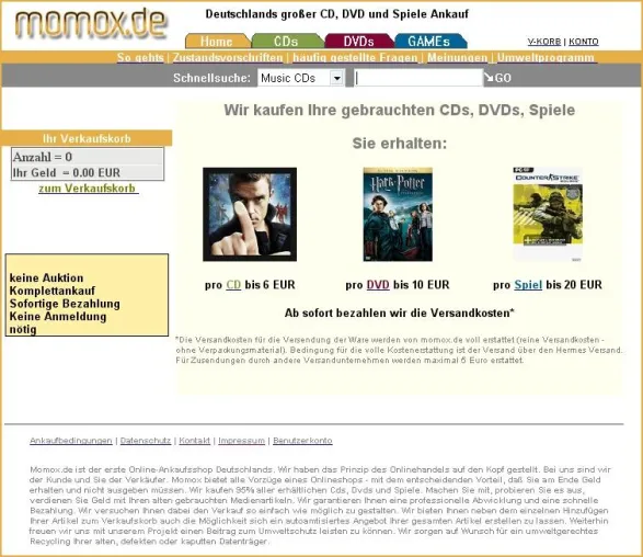 Bild: Momox.de: Der erste Online-Ankauf-Shop in Deutschland