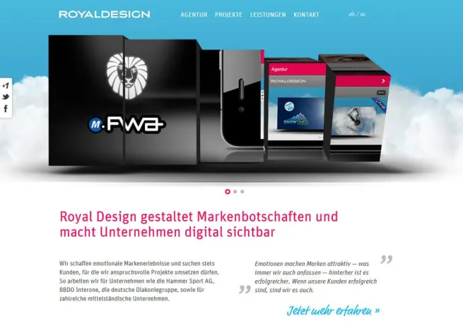 Alles glänzt, alles neu - Relaunch Royal Design GmbH Bild: Alles glänzt, alles neu - Relaunch Royal Design GmbH