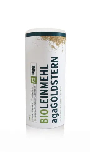 Bild: agaGOLDSTERN® Leinmehl in Bio-Qualität erhält goldene DLG-Prämierung