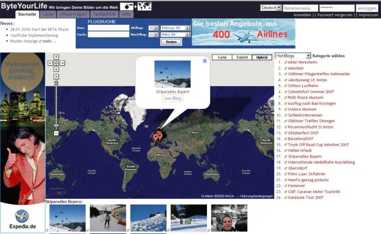 ByteYourLife - GeoBloggers home Bild: ByteYourLife - GeoBloggers home