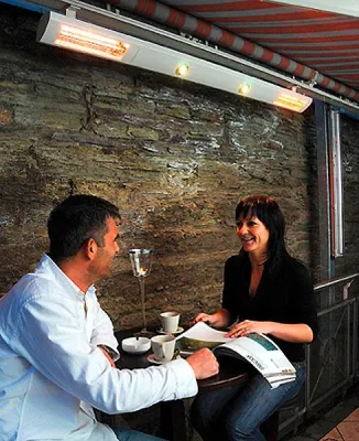 Bild: Angenehme Wärme durch kostengünstige Infrarot-Wärmestrahler