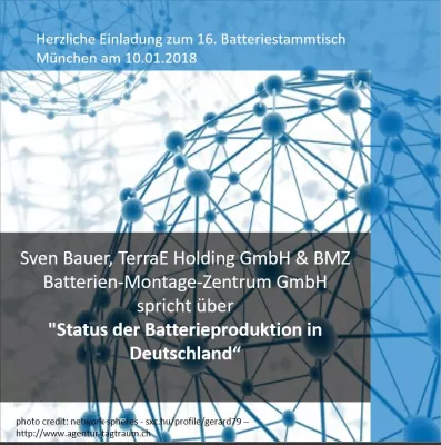 Bild: 16. Batteriestammtisch „Batterieproduktion Deutschland - Make, Buy oder Vorsprung durch Forschung?“