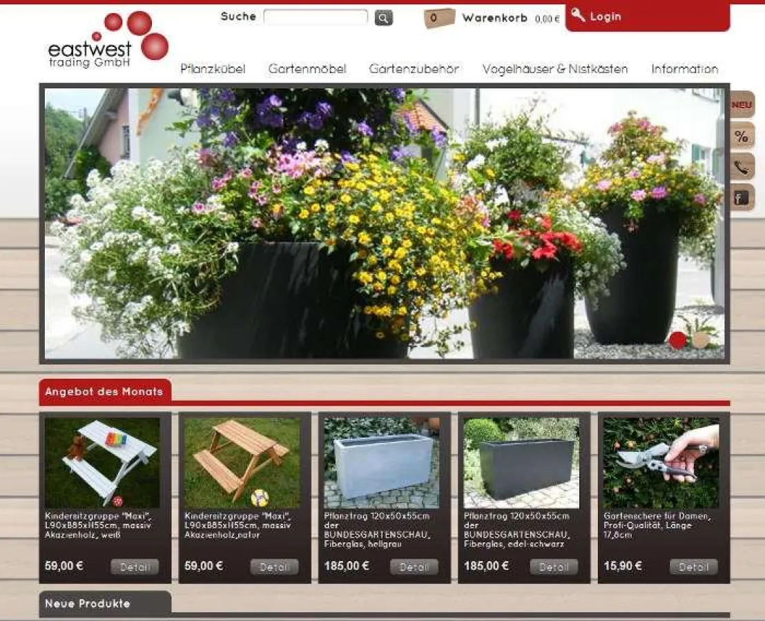 EastWest Trading - Pflanzkübel Online