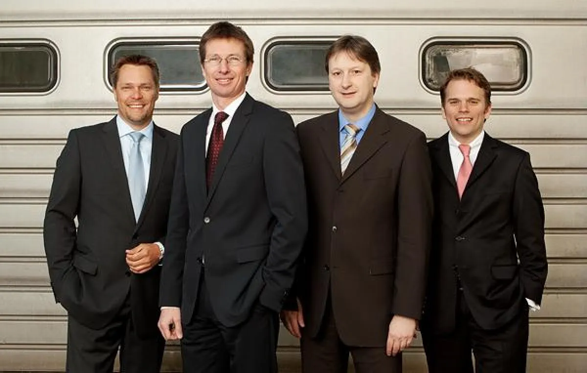 v.l.n.r. die vier Gründungsgesellschafter Oliver Drümmer, Mathias Lahrmann, Klaus Emmerich und Christian Grotemeier